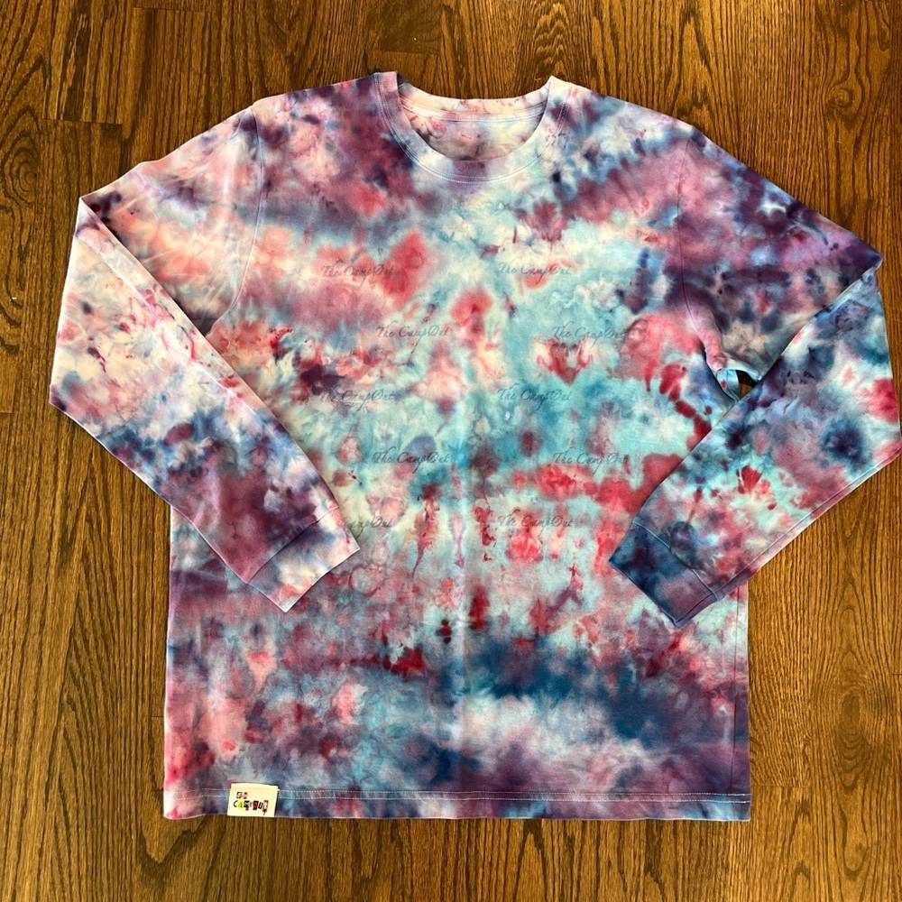 Campout Ice Dyed Tie Dye Long Sleeve Shirt